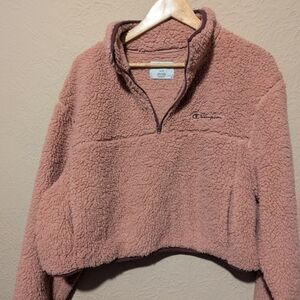 Champion Women's Teddy Jacket in Soft Pink